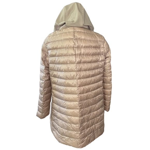 Herno Hooded Quilted Ultralight Nylon Down Feather Puffer Coat - Picture 8 of 15